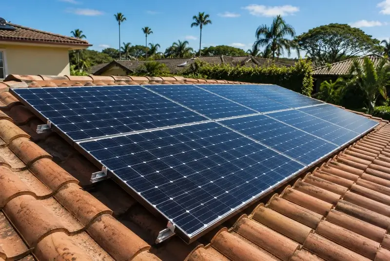 Installation de panneaux solaires à Croix-Chapeau